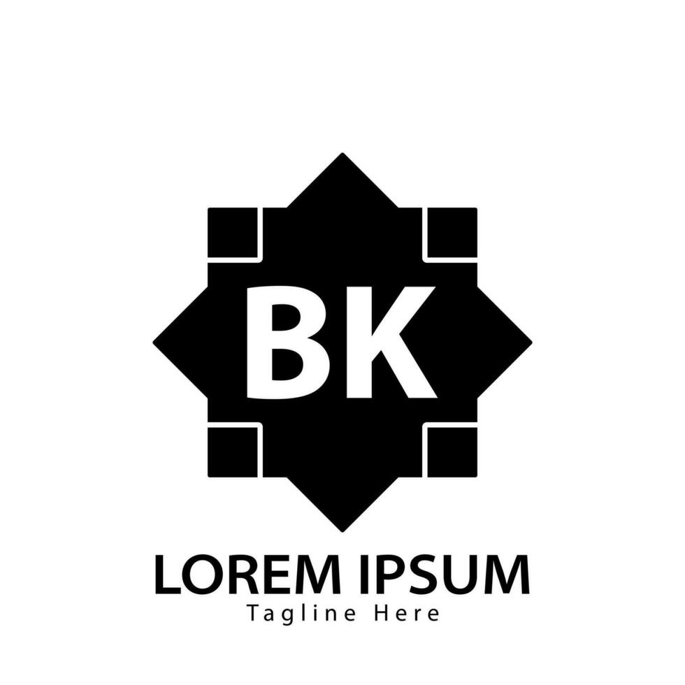 letra bk logo. si k. bk logo diseño vector ilustración para creativo compañía, negocio, industria. Pro vector