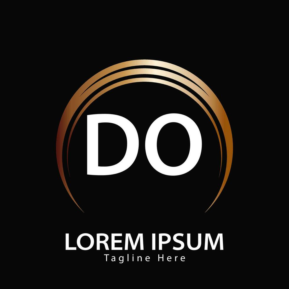 letter DO logo. D O. DO logo design vector illustration for creative company, business, industry. Pro vector