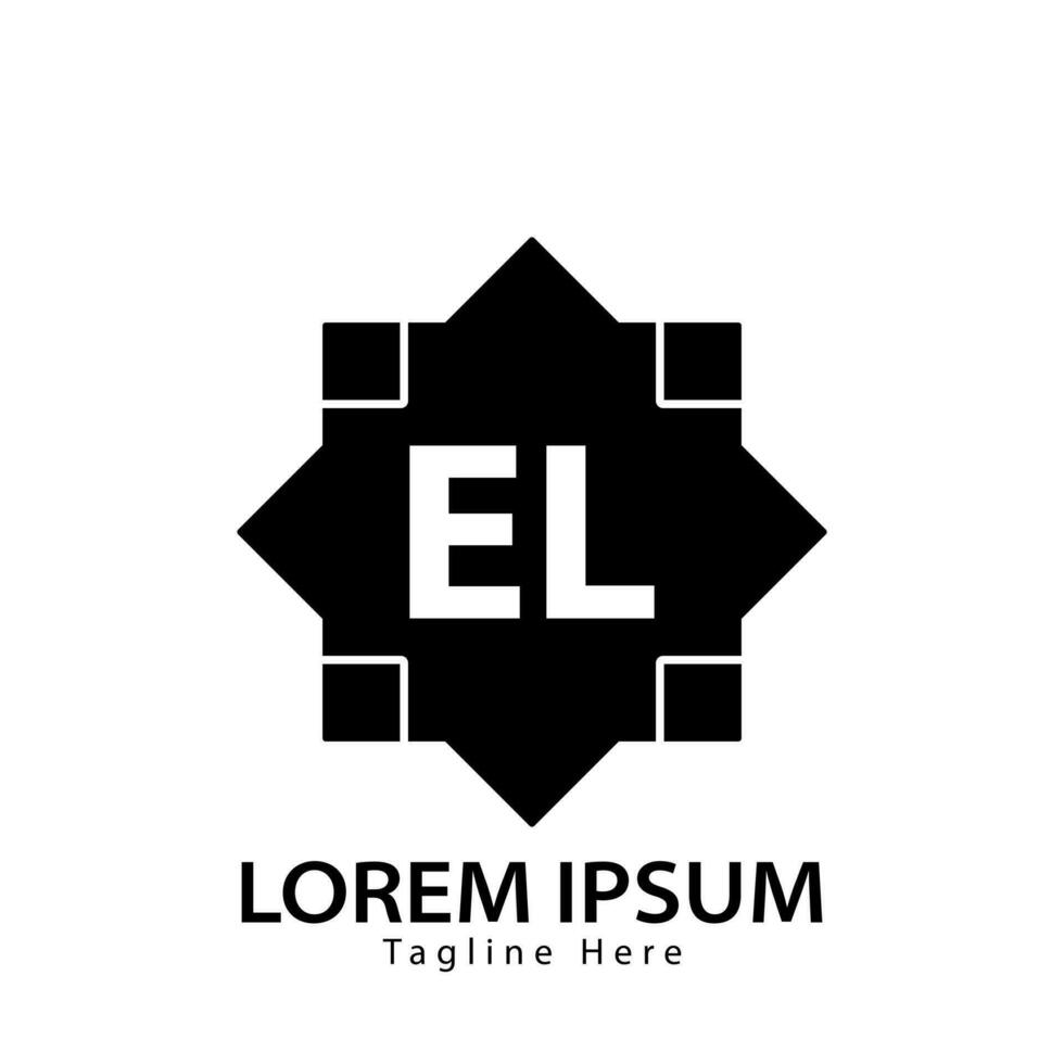 letter EL logo. E L. EL logo design vector illustration for creative company, business, industry. Pro vector