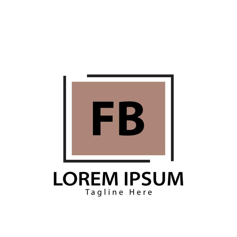 letter FB logo. F B. FB logo design vector illustration for creative company, business, industry. Pro vector