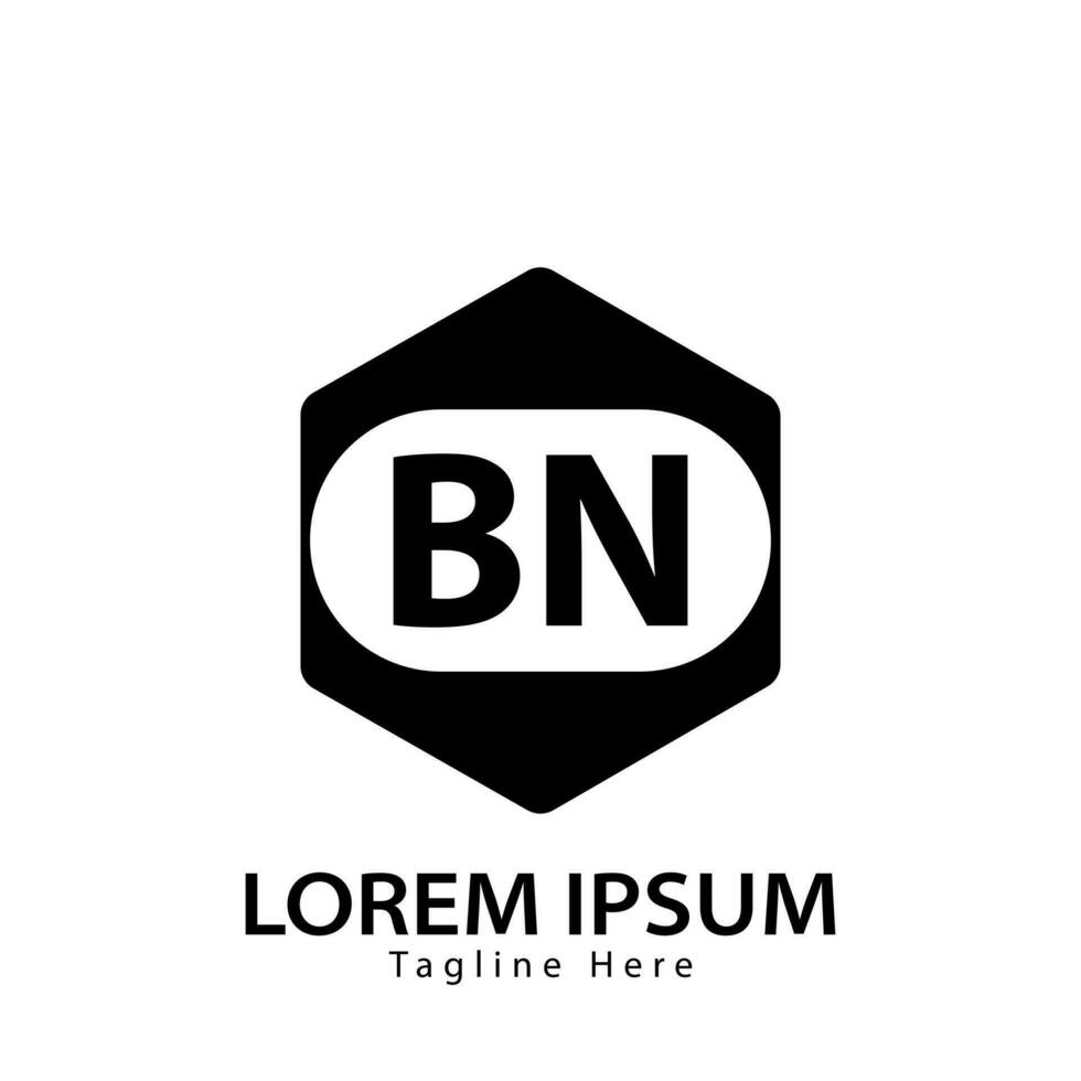 letter BN logo. B N. BN logo design vector illustration for creative company, business, industry