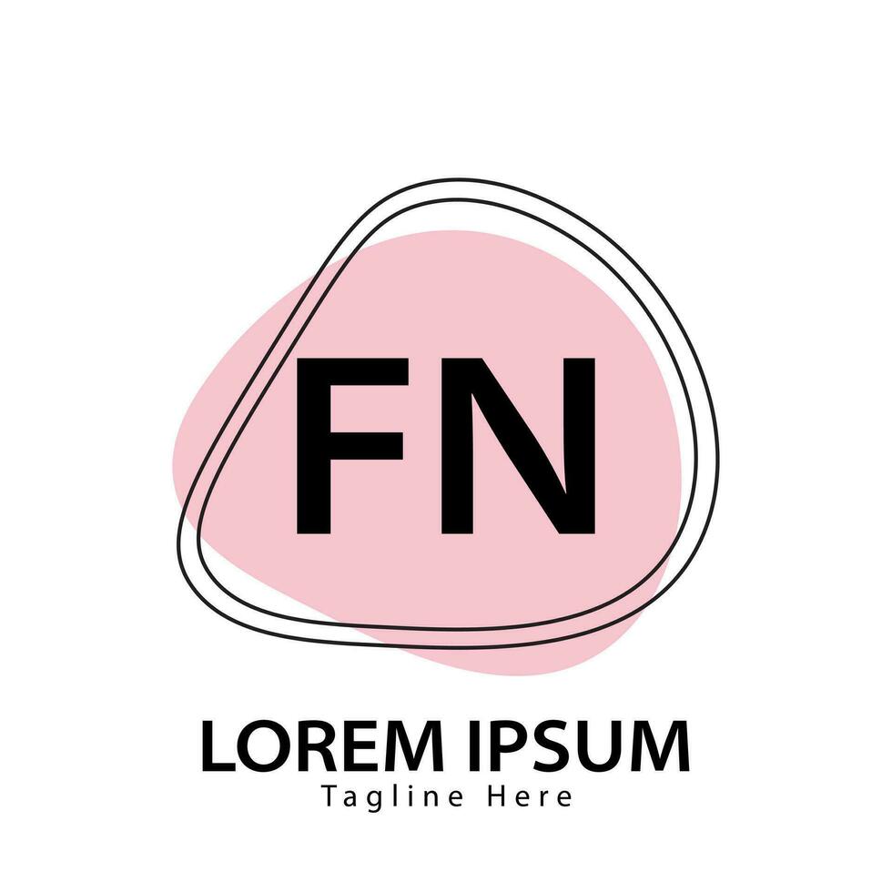 letter FN logo. F N. FN logo design vector illustration for creative company, business, industry. Pro vector