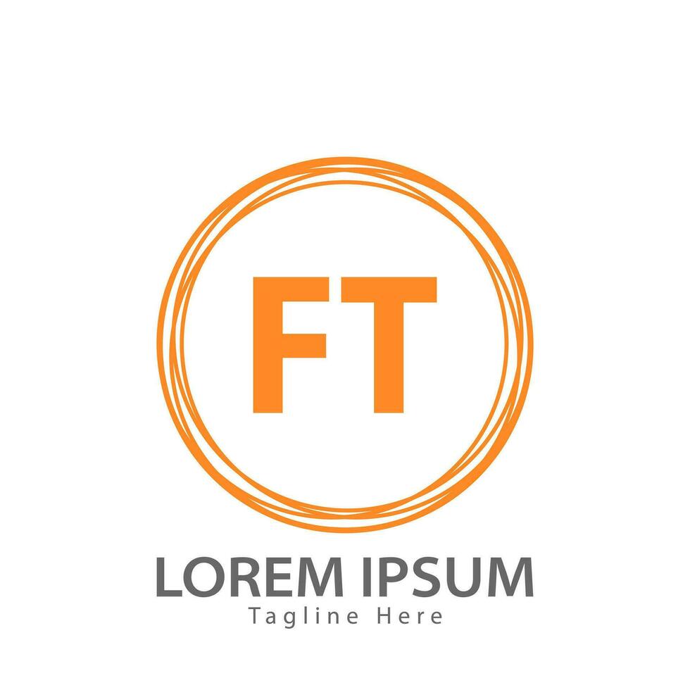 letter FT logo. F T. FT logo design vector illustration for creative company, business, industry. Pro vector