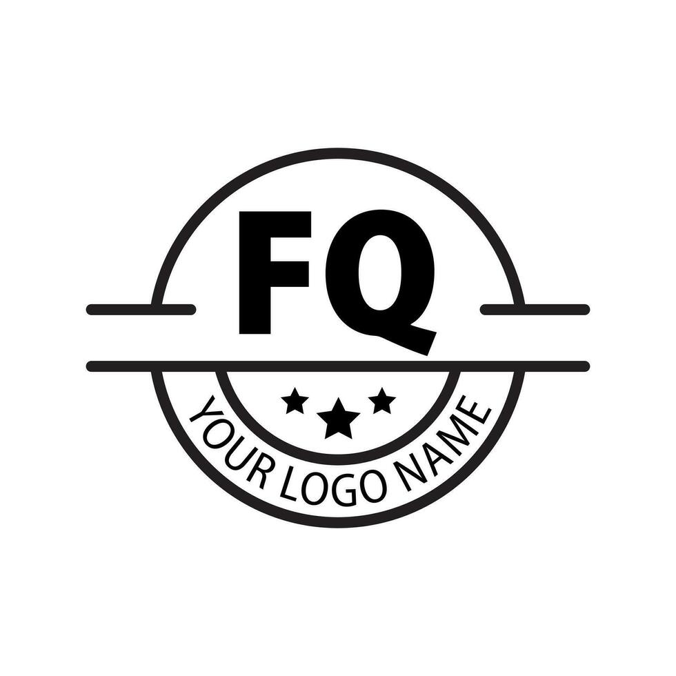 letter FQ logo. F Q. FQ logo design vector illustration for creative company, business, industry. Pro vector