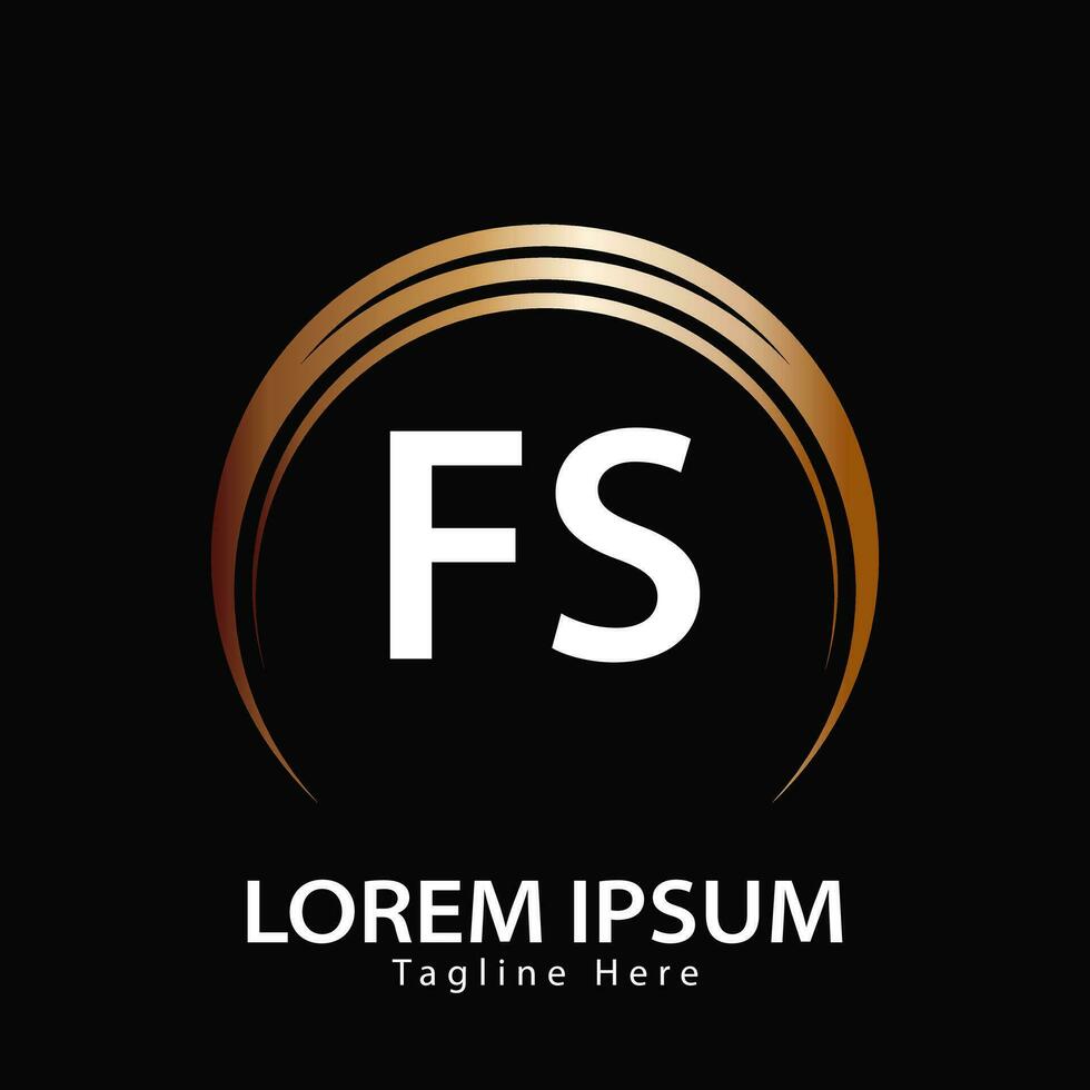 letter FS logo. F S. FS logo design vector illustration for creative company, business, industry. Pro vector