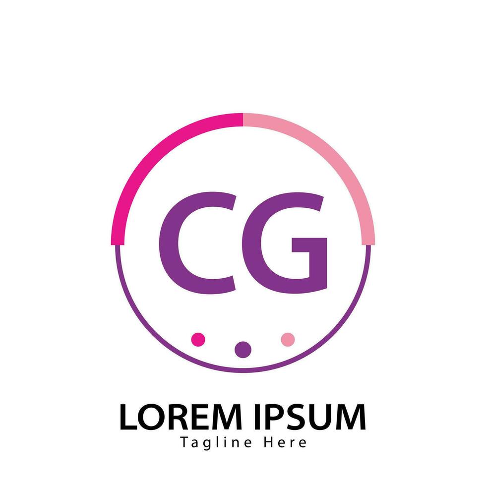 letter CG logo. C G. CG logo design vector illustration for creative company, business, industry. Pro vector