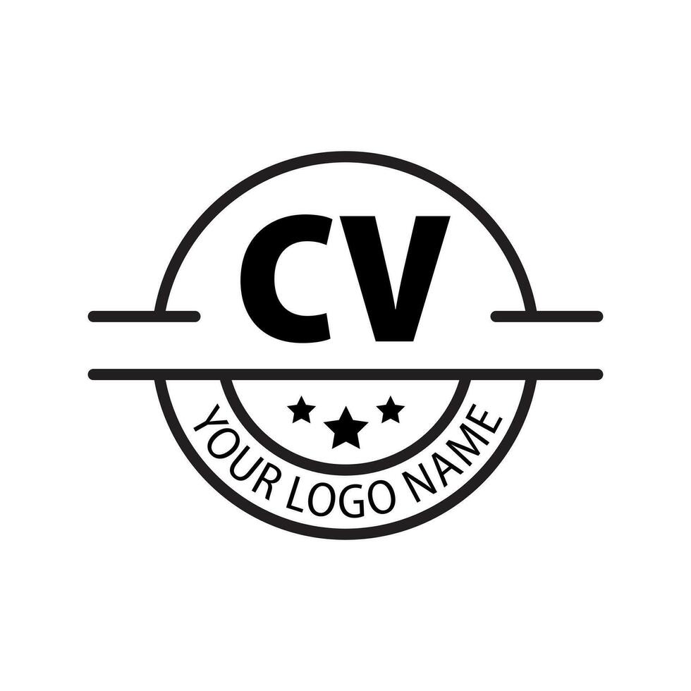letter CV logo. C V. CV logo design vector illustration for creative company, business, industry. Pro vector