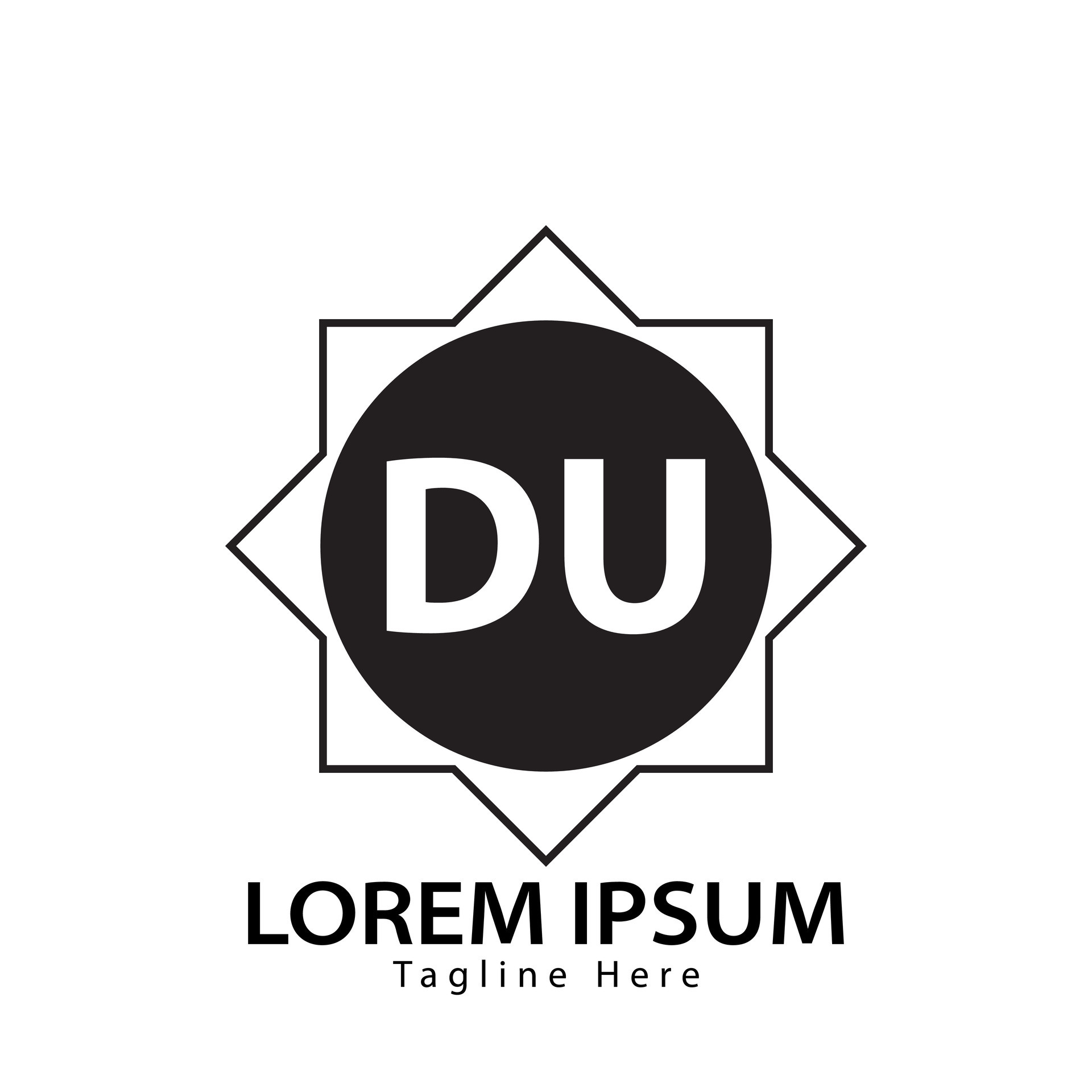 letter DU logo. D U. DU logo design vector illustration for creative ...