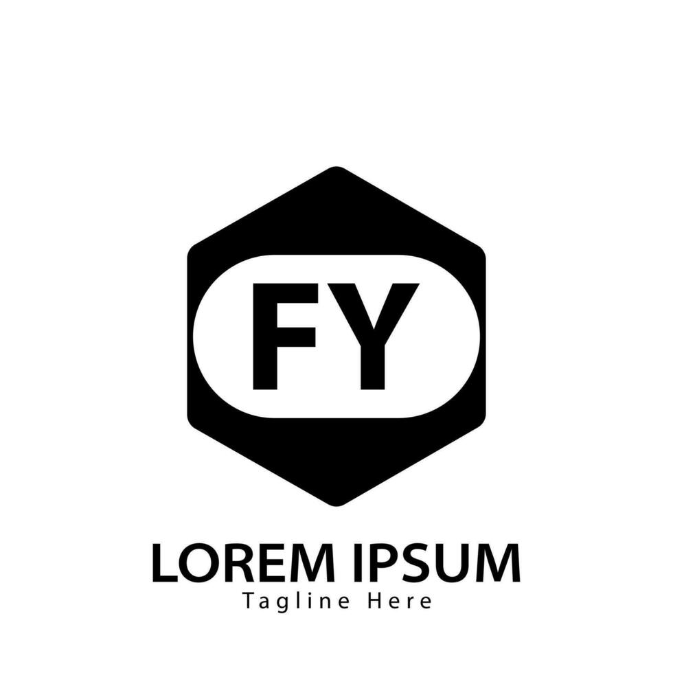 letter FY logo. F Y. FY logo design vector illustration for creative company, business, industry. Pro vector