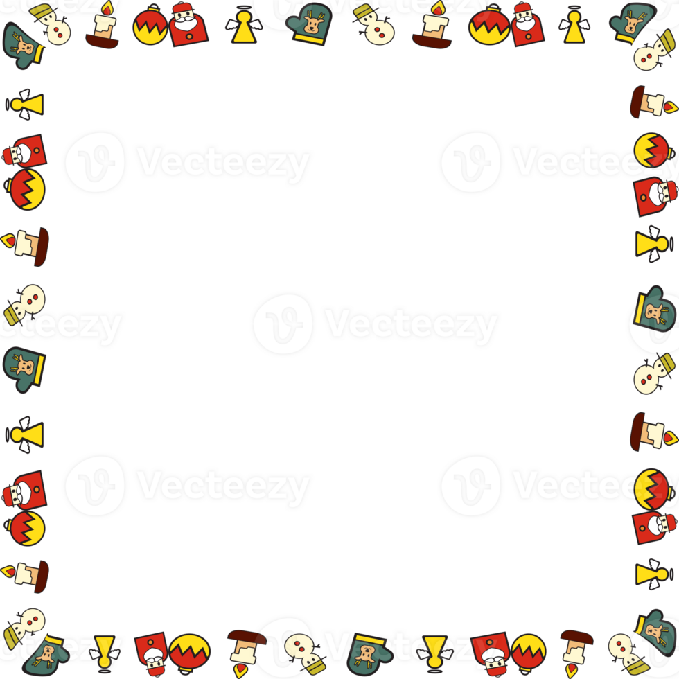 The Christmas Boarder line for holiday concept png