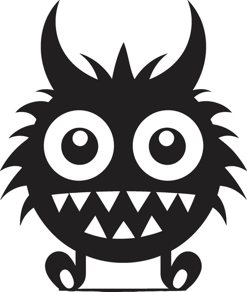 misterioso temor monocromo vector representación de monstruoso amenaza oscurecido pesadilla negro vector tributo a de pesadilla terrores