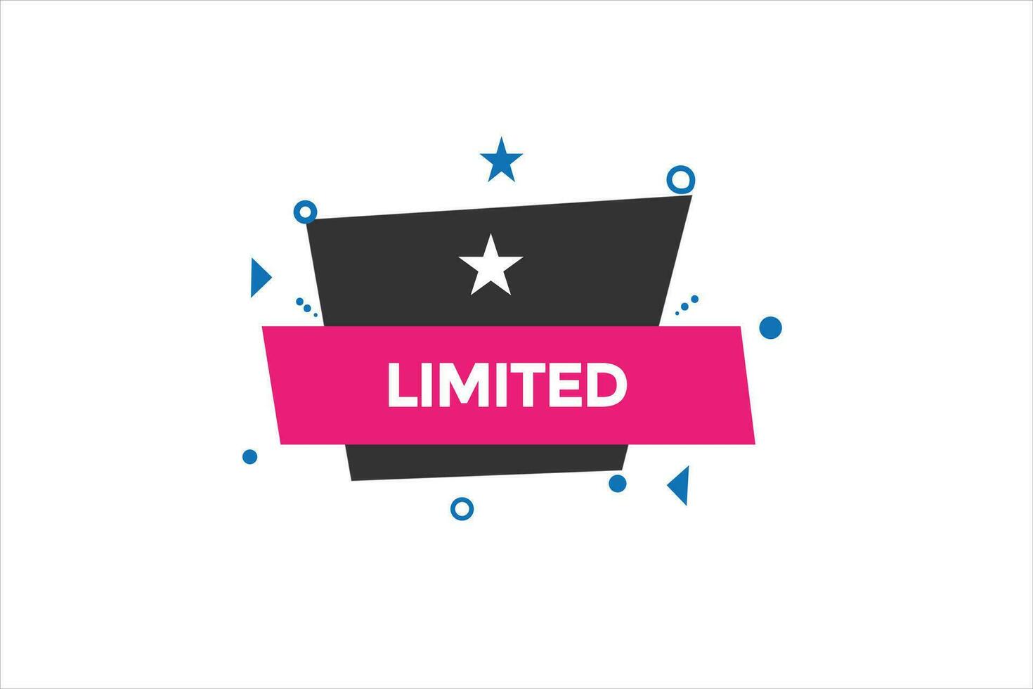 new limited website, click button, level, sign, speech, bubble  banner, vector