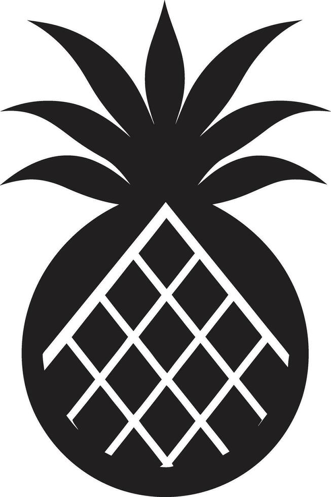 Contemporary Pineapple Graphic Pineapple in the Limelight vector