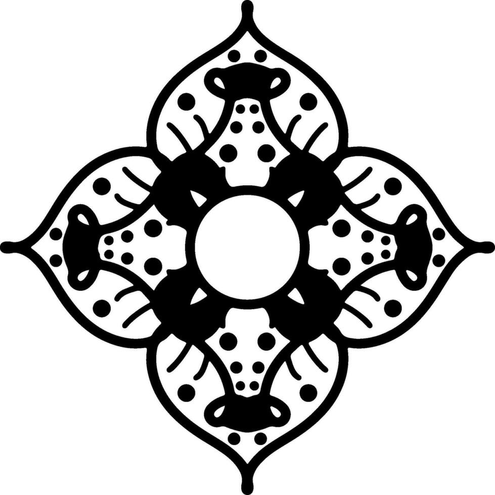 abstract floral ornament vector