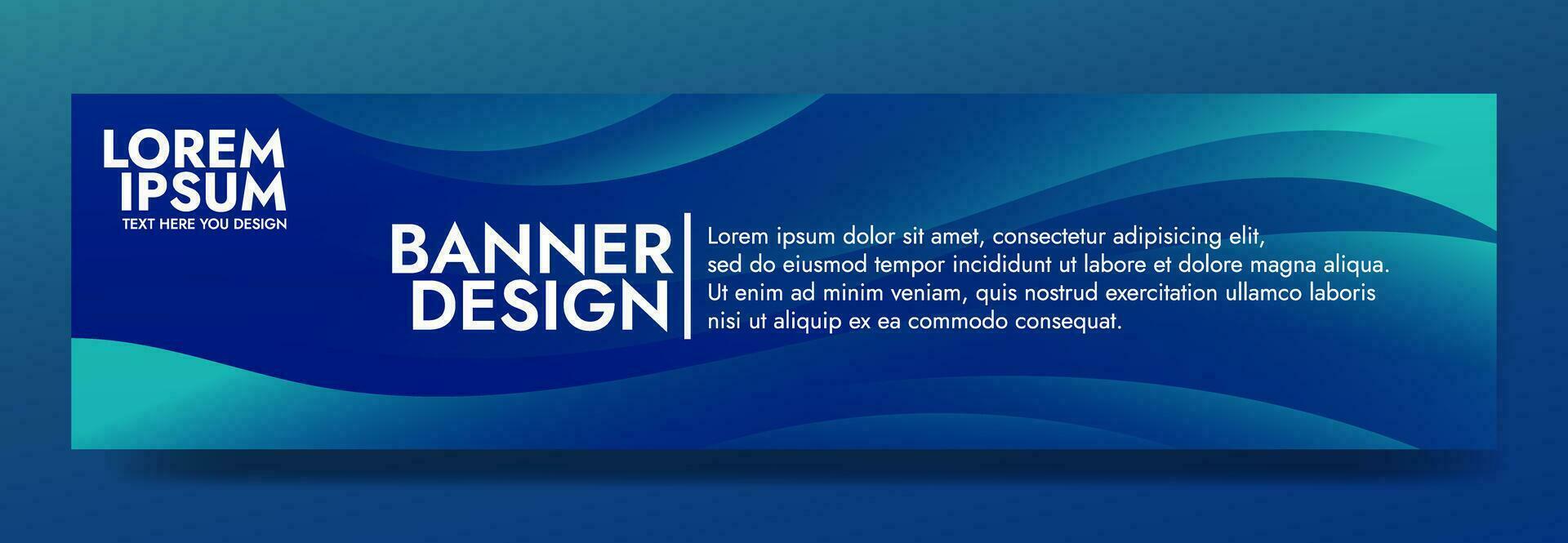 Abstract green blue banner color with a unique wavy design. It is ideal for creating eye catching headers, promotional banners, and graphic elements with a modern and dynamic look. vector