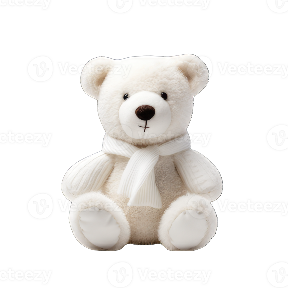 süß Weiß Teddy Bär png transparent Hintergrund