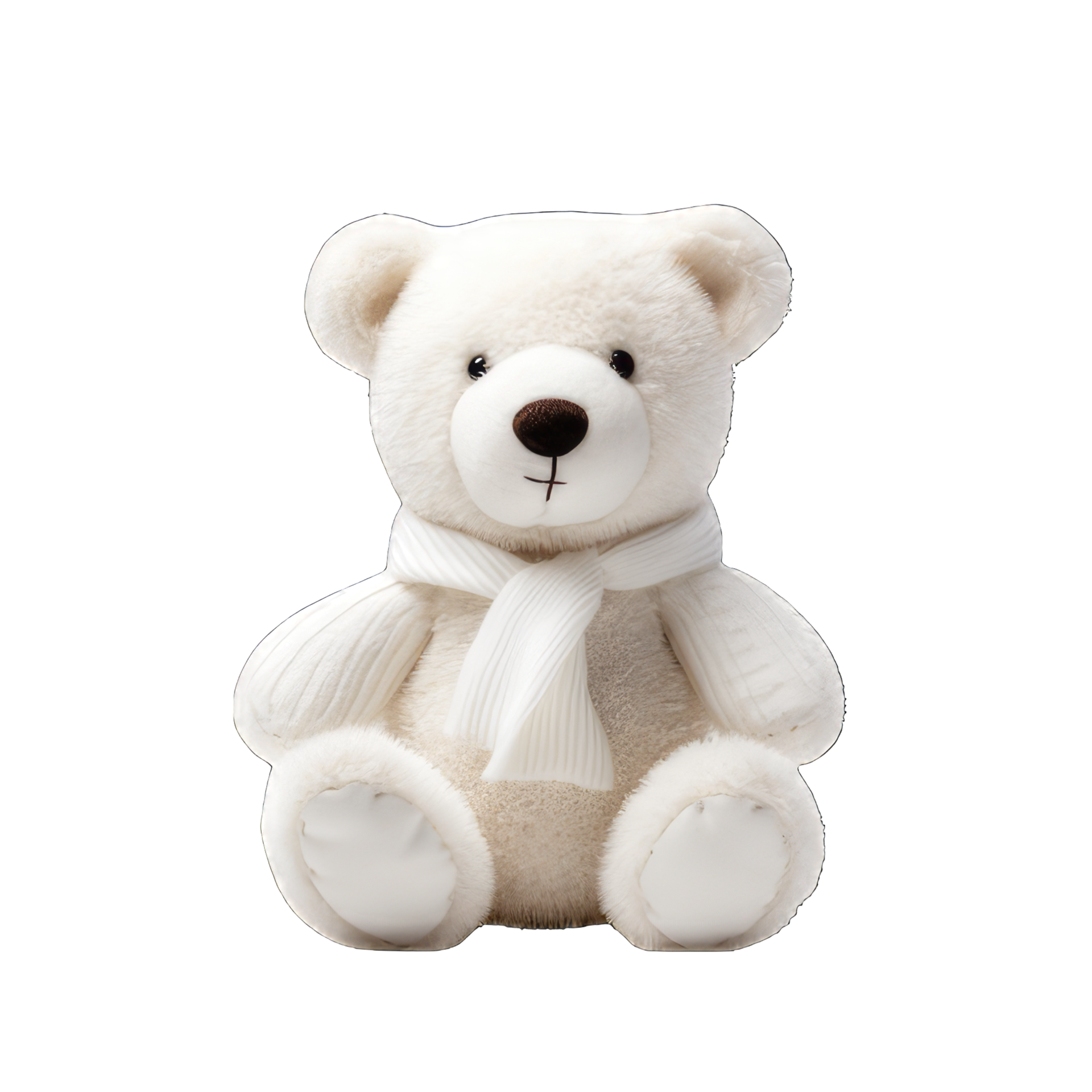 cute white teddy bear png transparent background 33045817 PNG