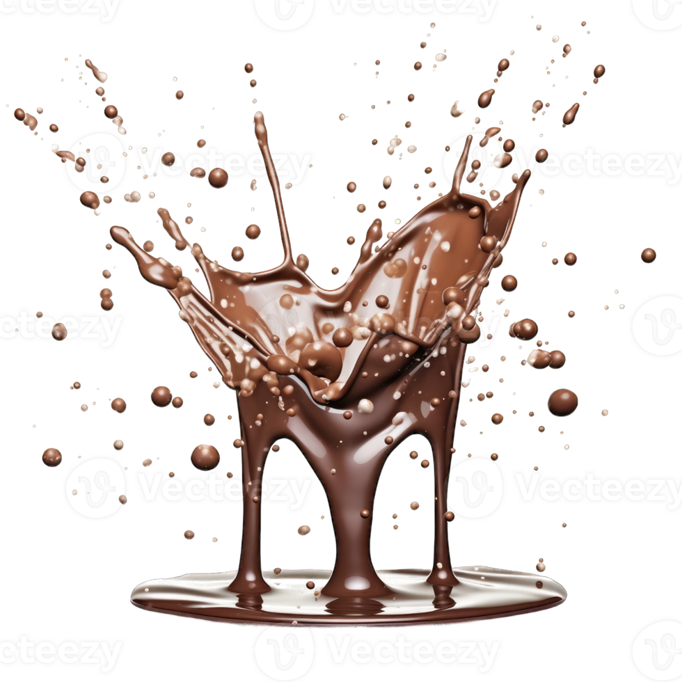 chocolate splashes png transparent background