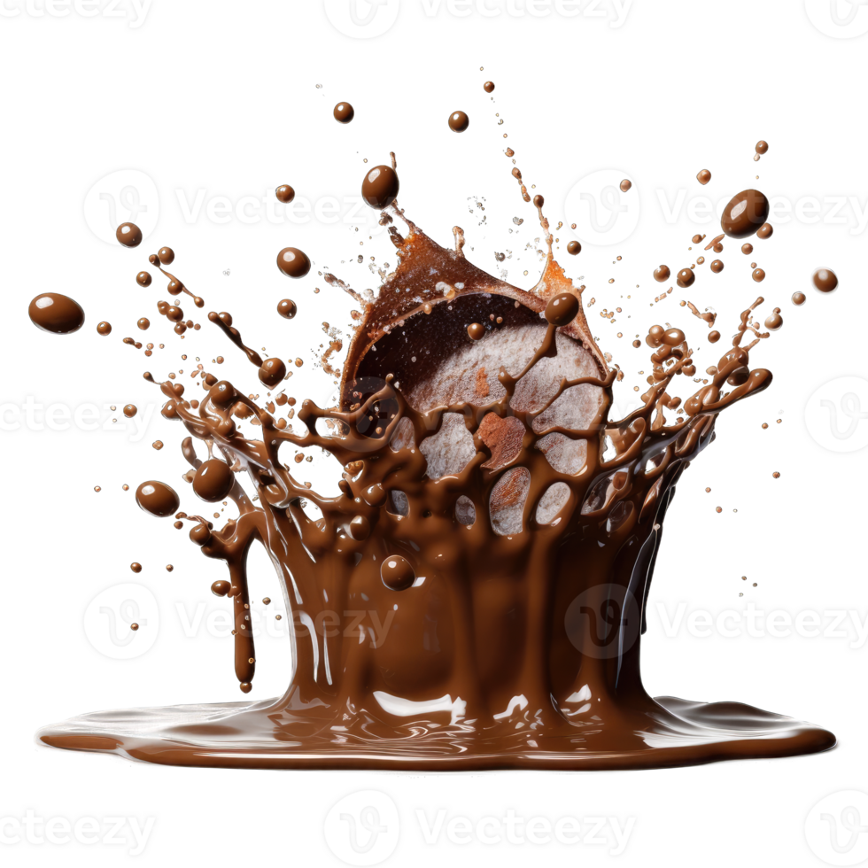 chocolate splashes png transparent background