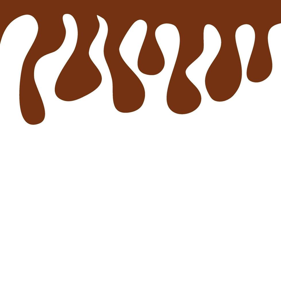 Derretido chocolate en un blanco fondo, vector ilustración