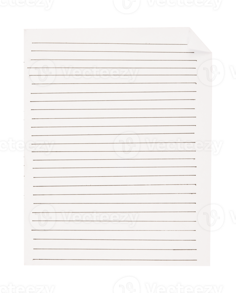 sheet of paper isolated 33046053 PNG
