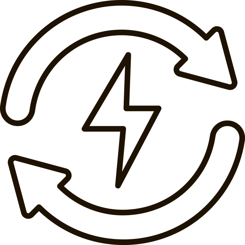renewable energy line icon illustration png