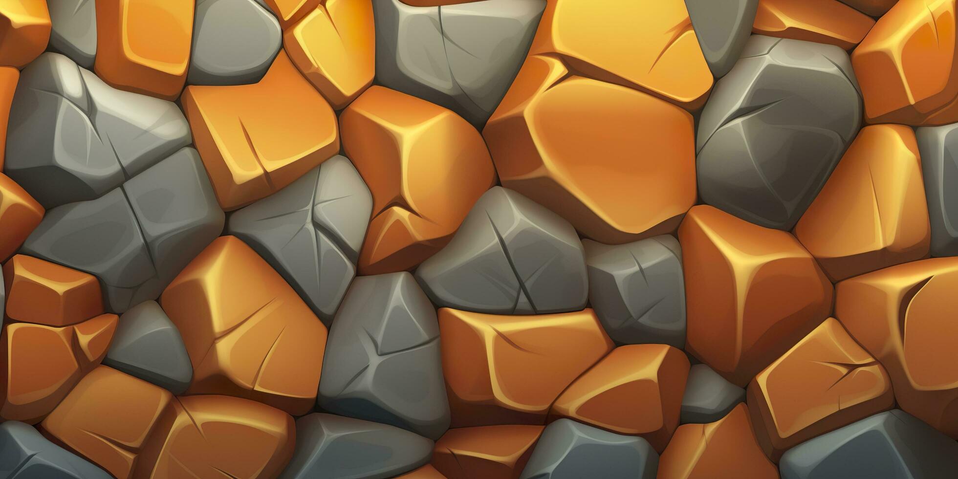 Stylized Stone Texture for Video Games and Movies. AI Generative photo