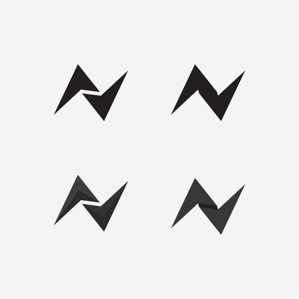 N Letter Logo Template vector