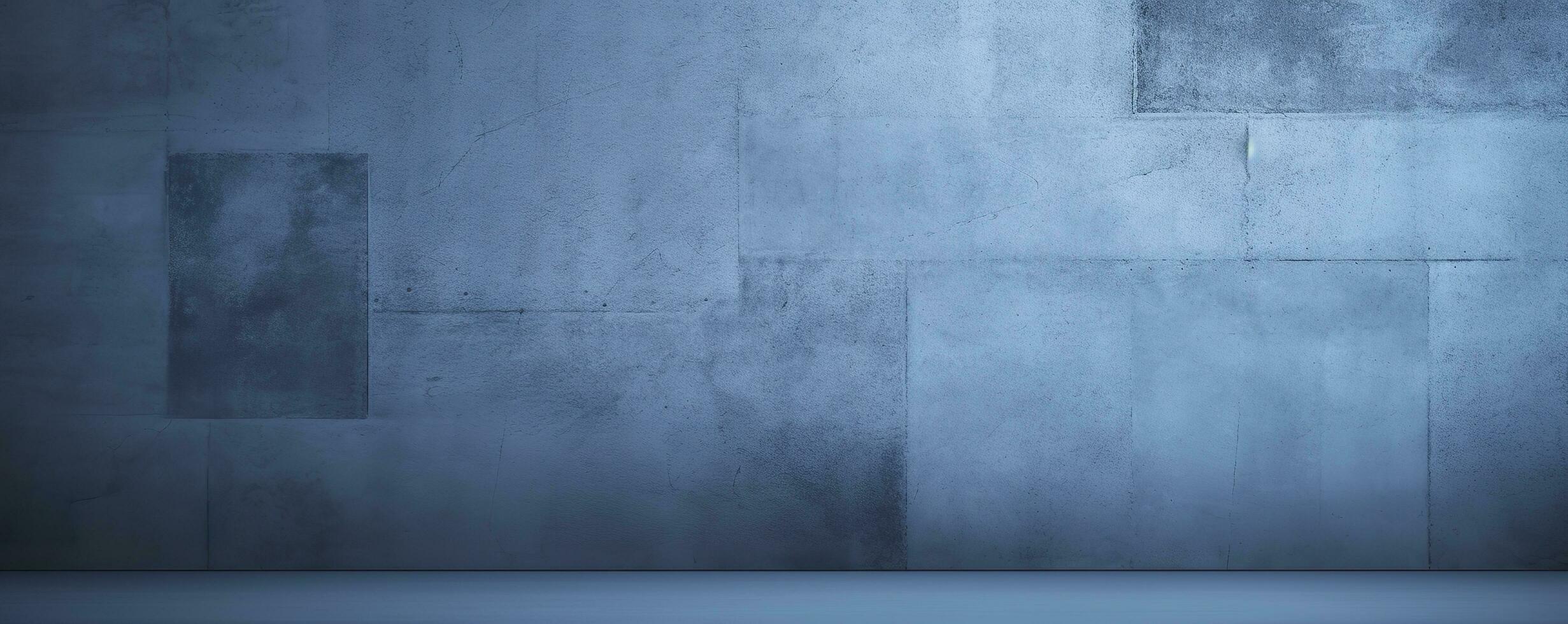 dark and blue concreate and cement wall to present product and background. Generative AI photo