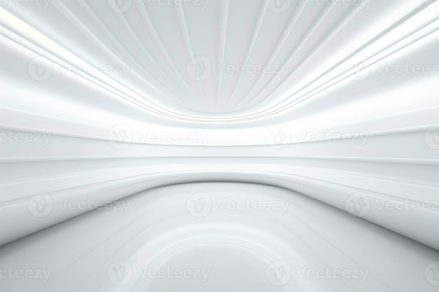 Abstract futuristic architecture background, Minimal technology white backdrop, Generative AI illustration photo