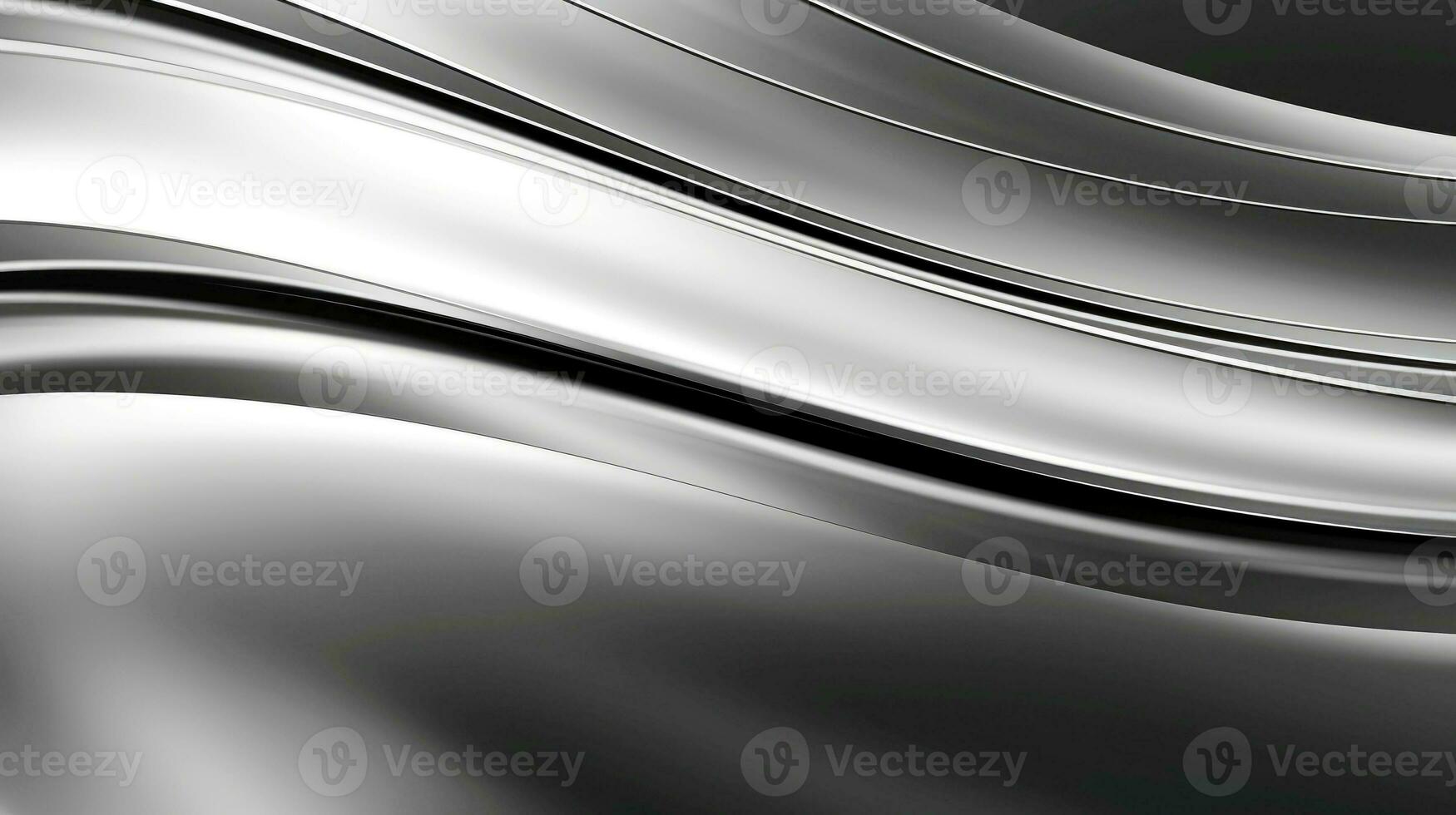 Close up of silver silk background, Abstract white cloth fabric wave, Generative AI illustration photo