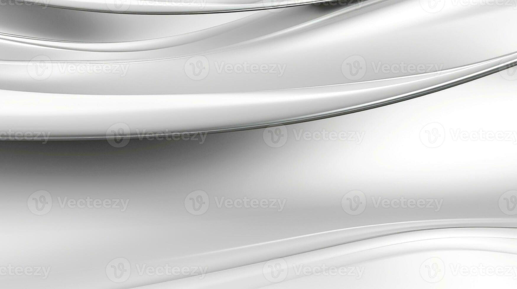 Close up of silver silk background, Abstract white cloth fabric wave, Generative AI illustration photo