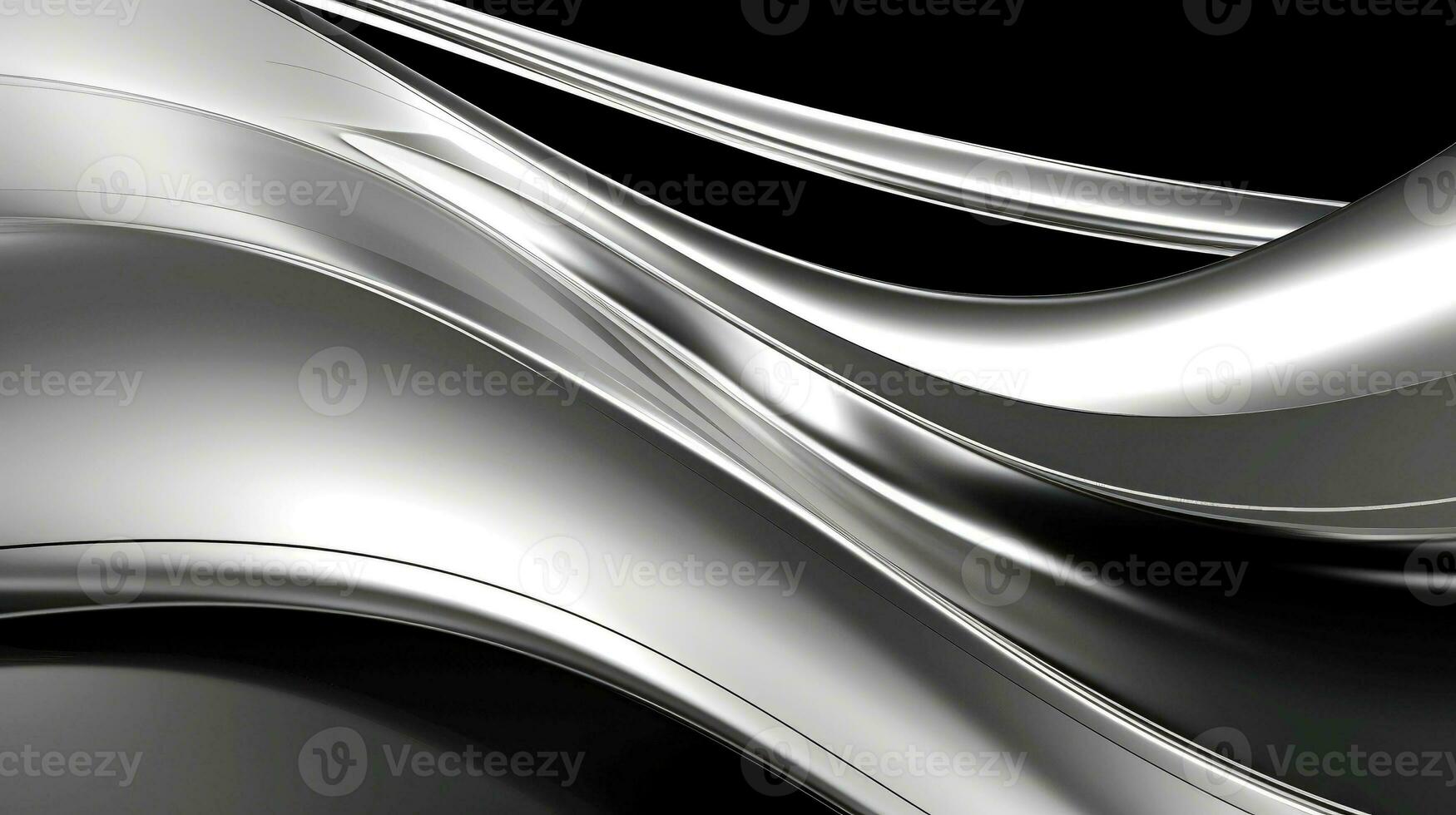 Close up of silver silk background, Abstract white cloth fabric wave, Generative AI illustration photo