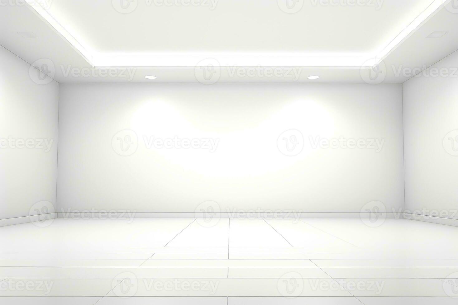 Abstract futuristic architecture background, Minimal technology white backdrop, Generative AI illustration photo