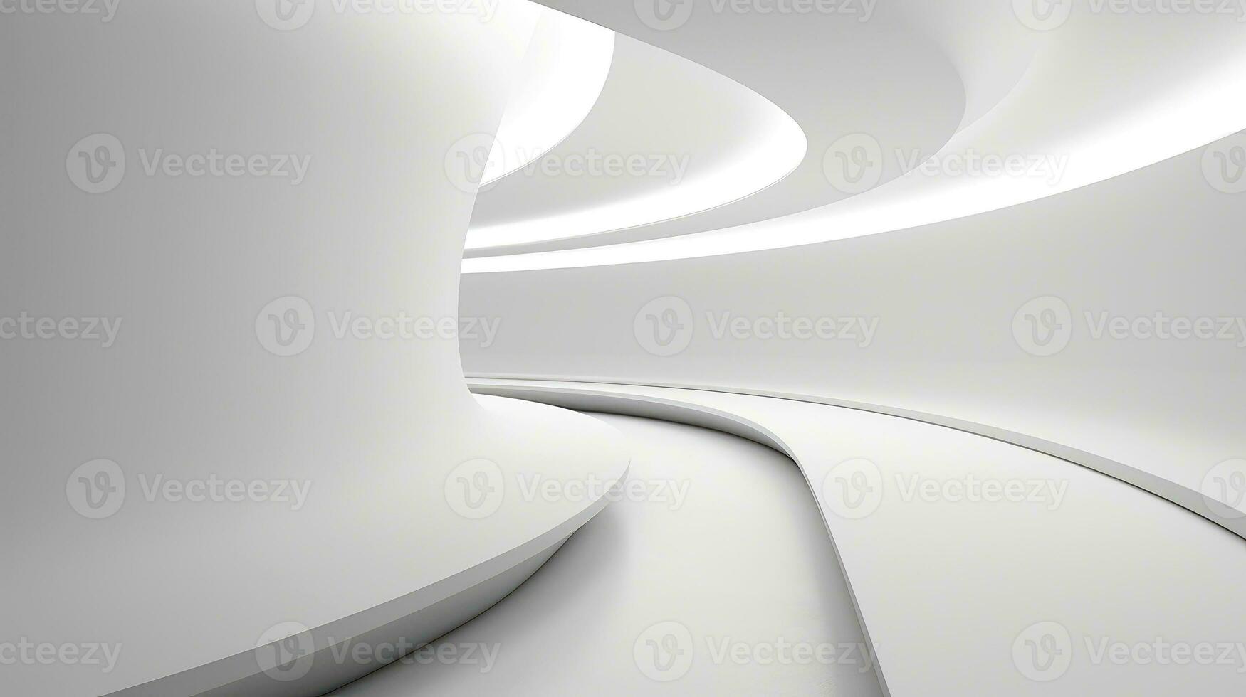 Abstract white architecture background, white geometric wallpaper, Generative AI illustration photo