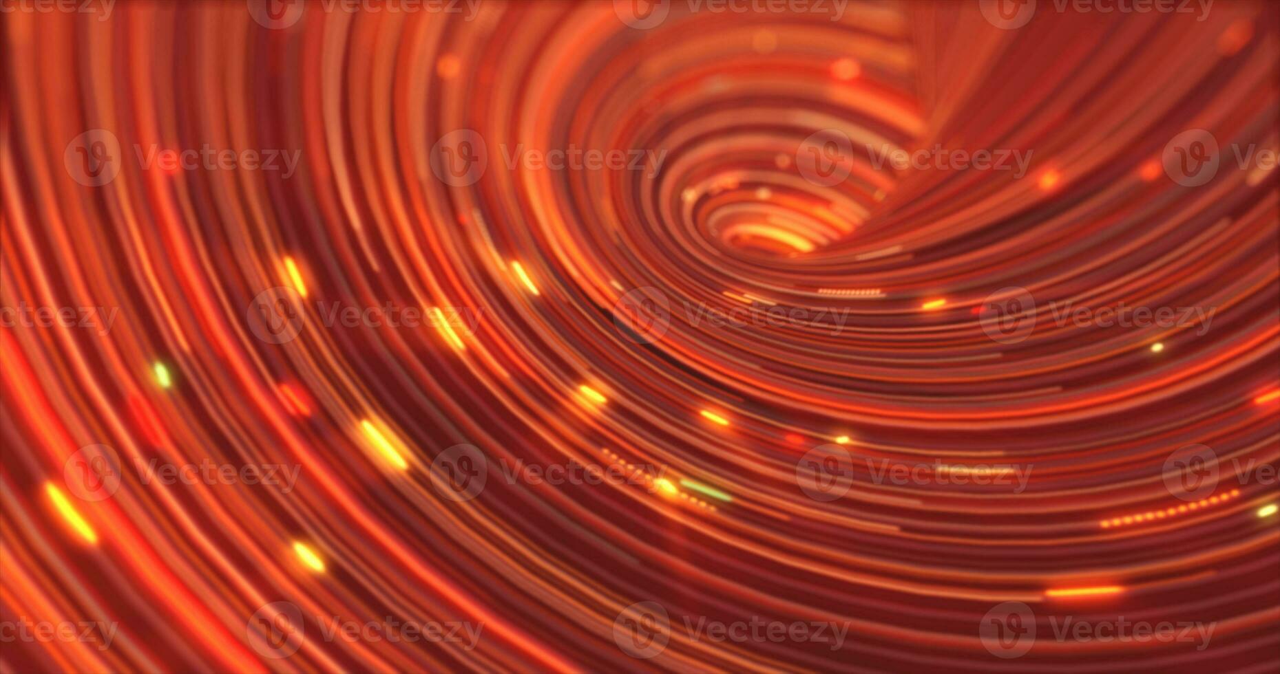 Abstract energy orange swirling curved lines of glowing magical streaks and energy particles background photo