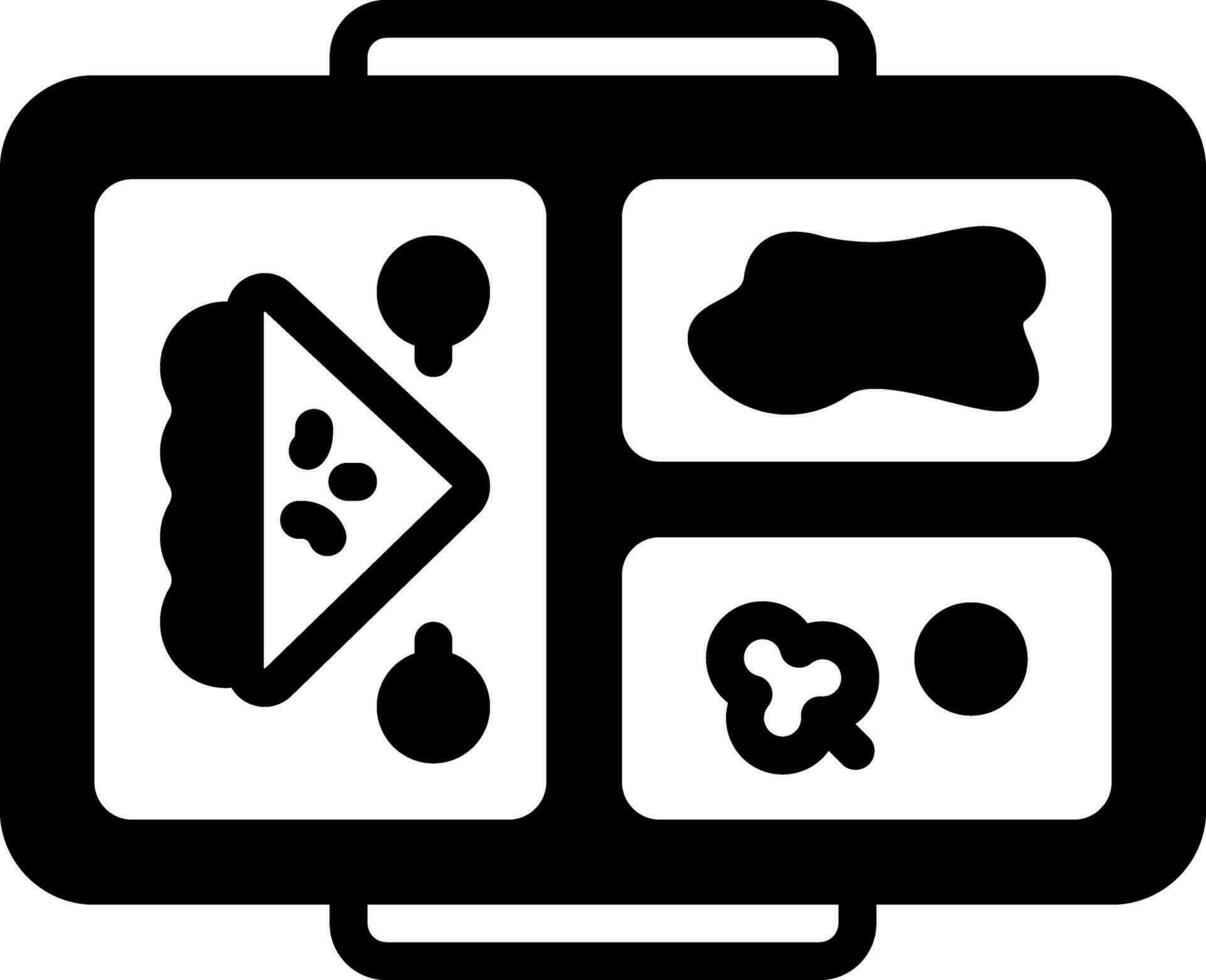 solid icon for lunch vector