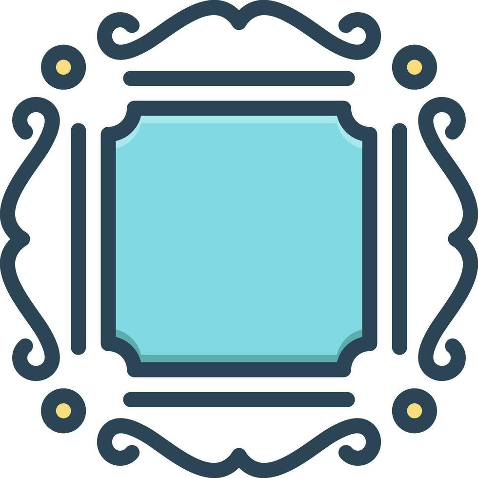 color icon for frame vector