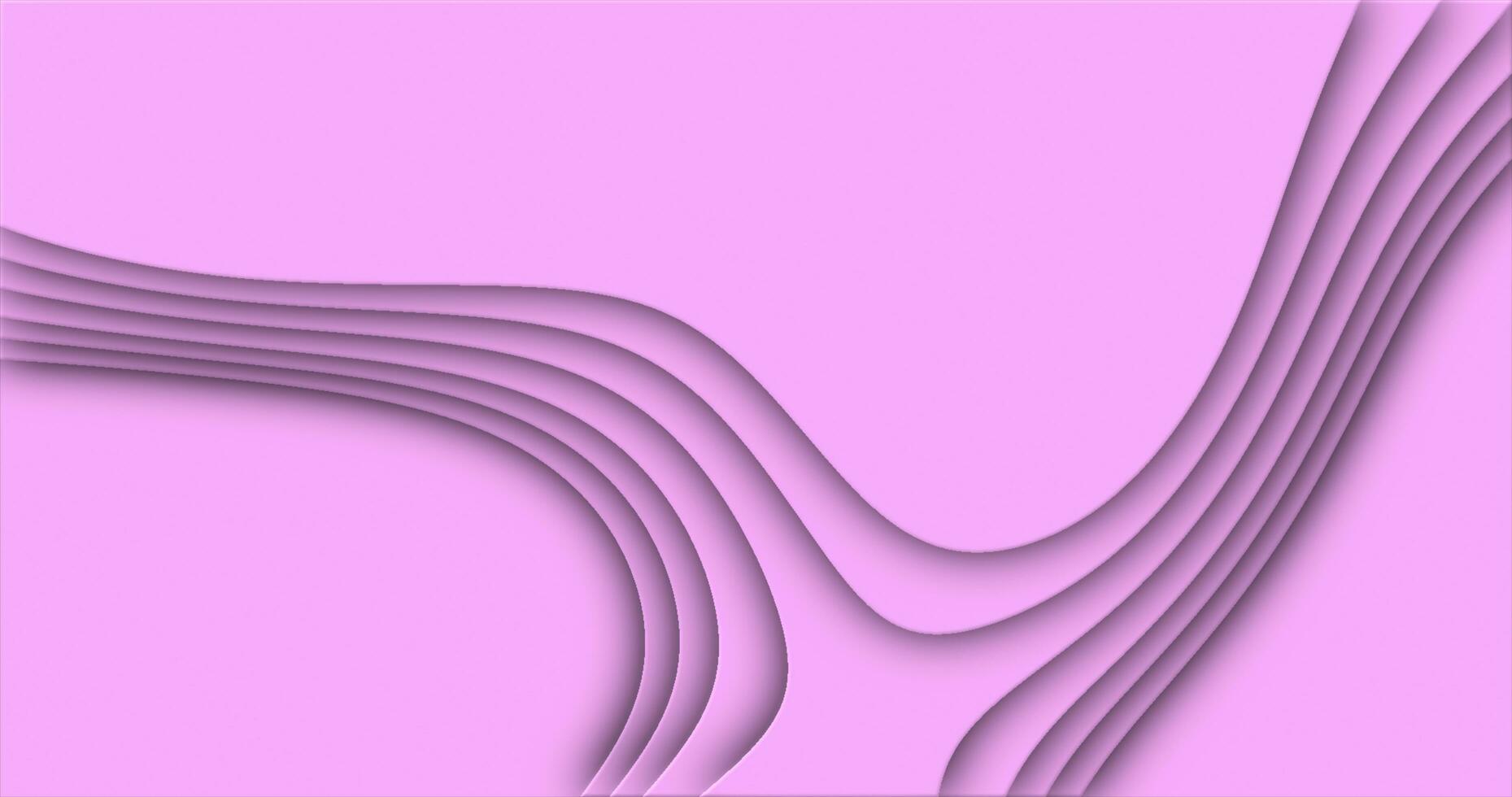 Pink cut curve abstract background pattern of lines and waves photo