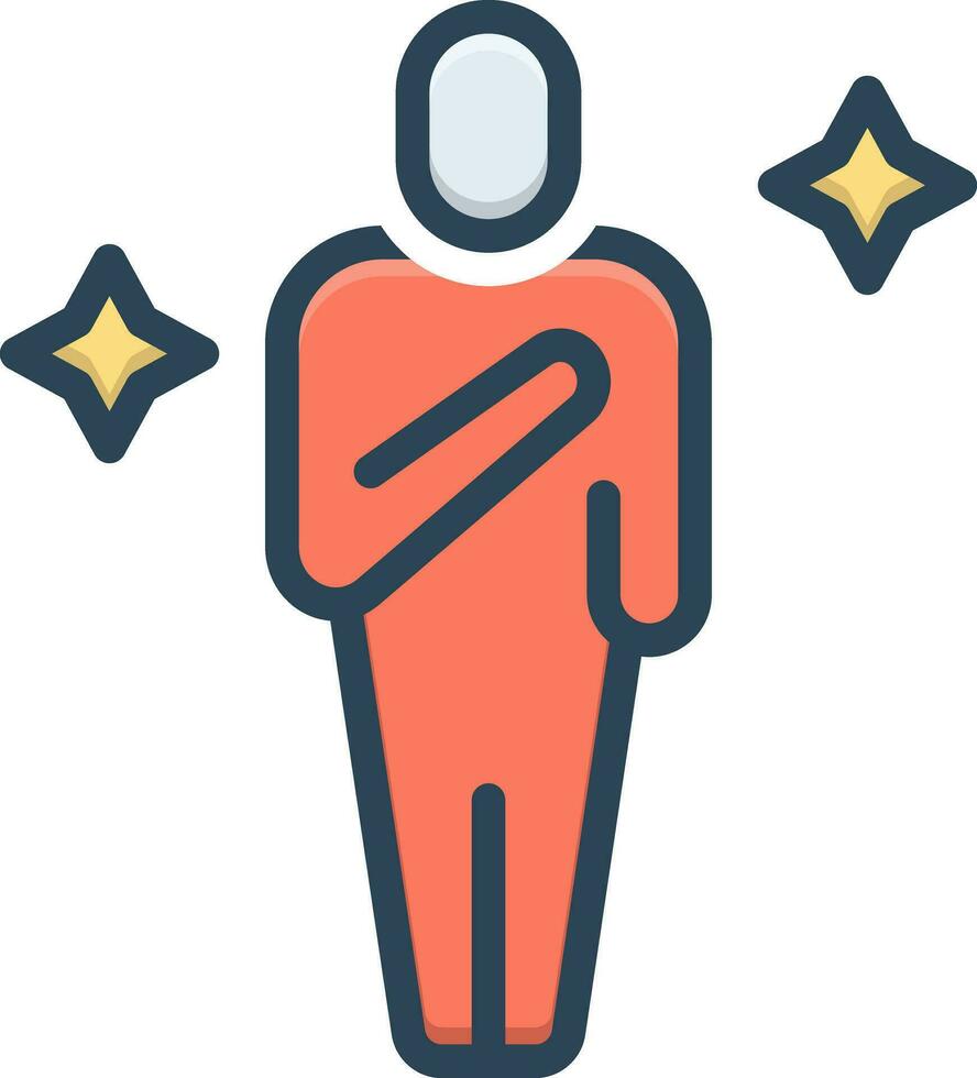 color icon for believes vector