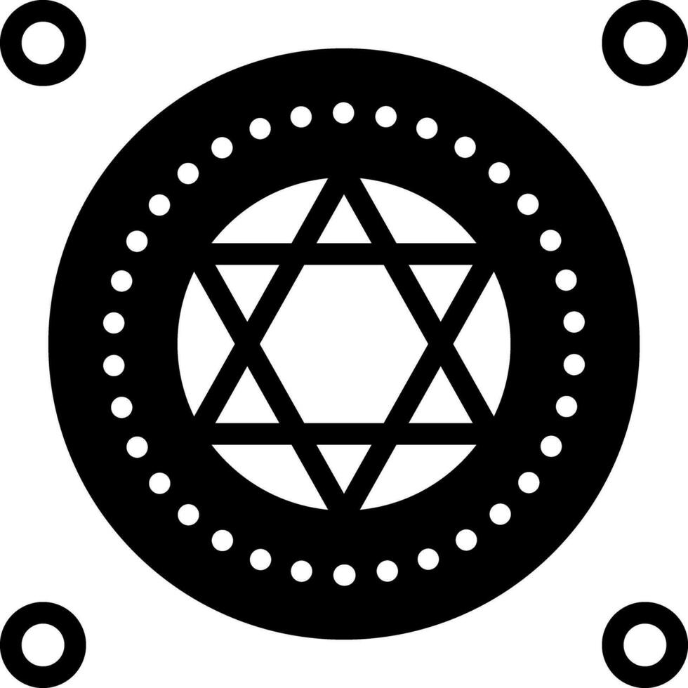 solid icon for cult vector
