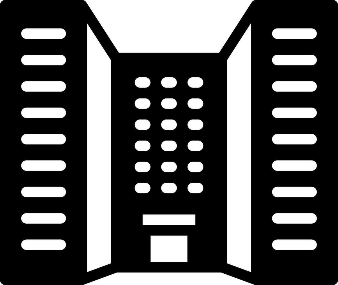 solid icon for institutes vector