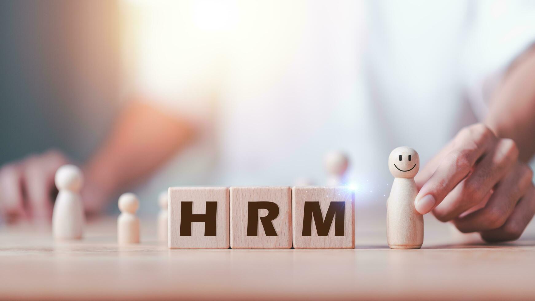 HRM or Human Resource Management ,Strategic planning for success through people business development concept by choosing professional leaders employee competency Teamwork ,recruitment ,job interview photo