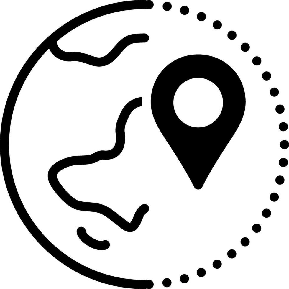 solid icon for realm vector