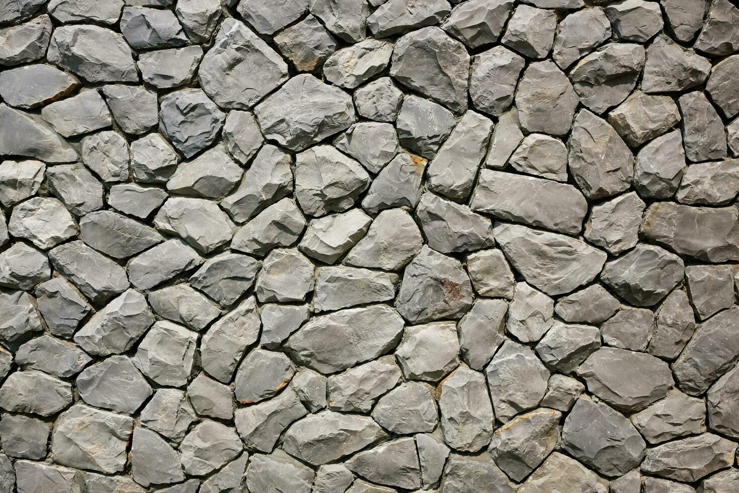 stone texture wall. Grey stone Decorative for rock material construction photo