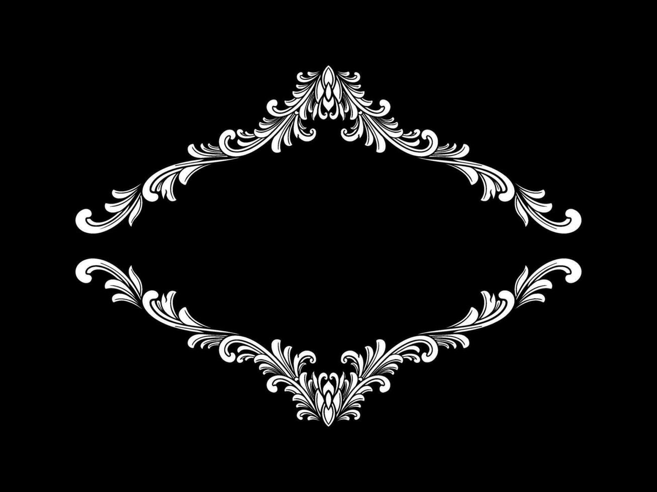 ornamento Clásico clásico sencillo elegante vector