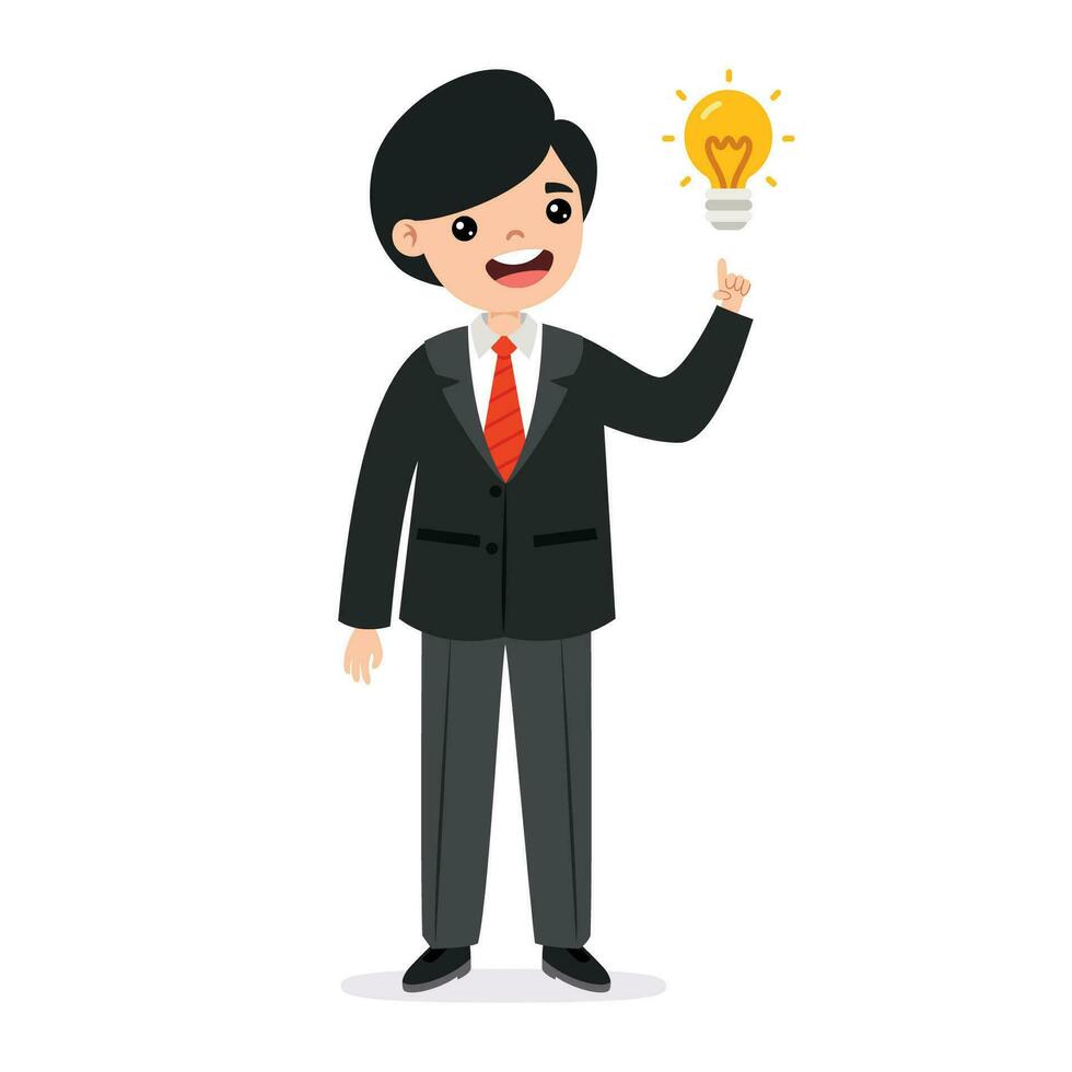 Cartoon Illustration Of A Businessman vector