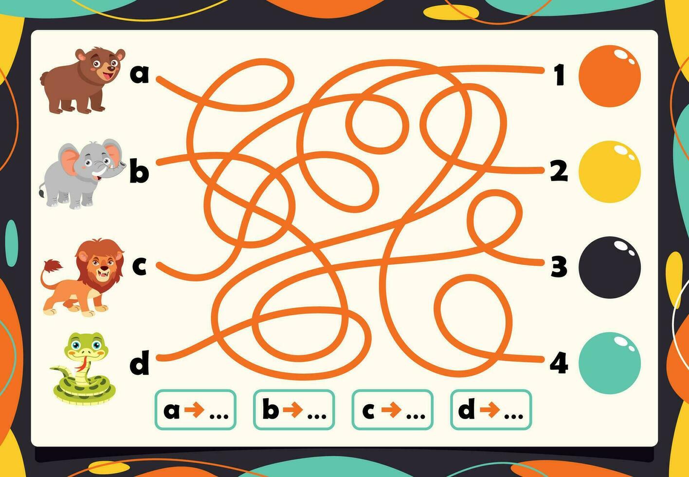 pareo caracteres con objetos juego vector