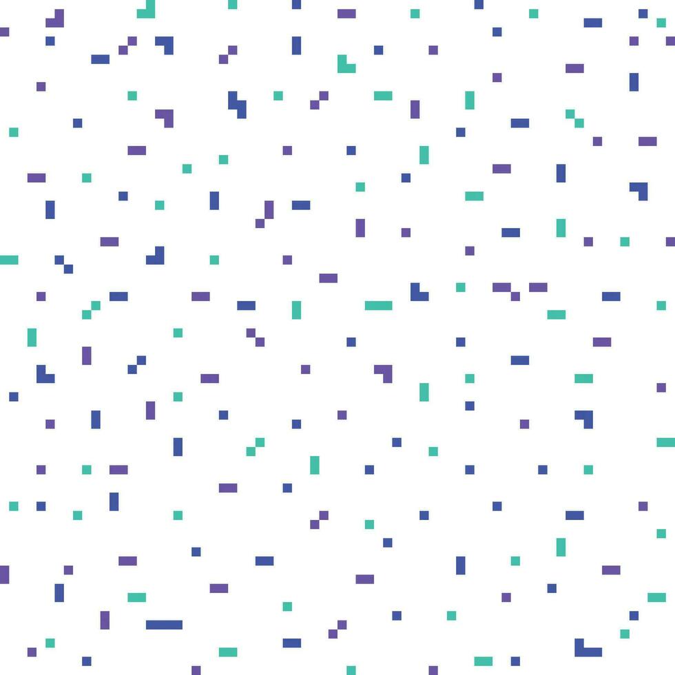 Cold Color Pixel Pattern or Background in Bright Background vector