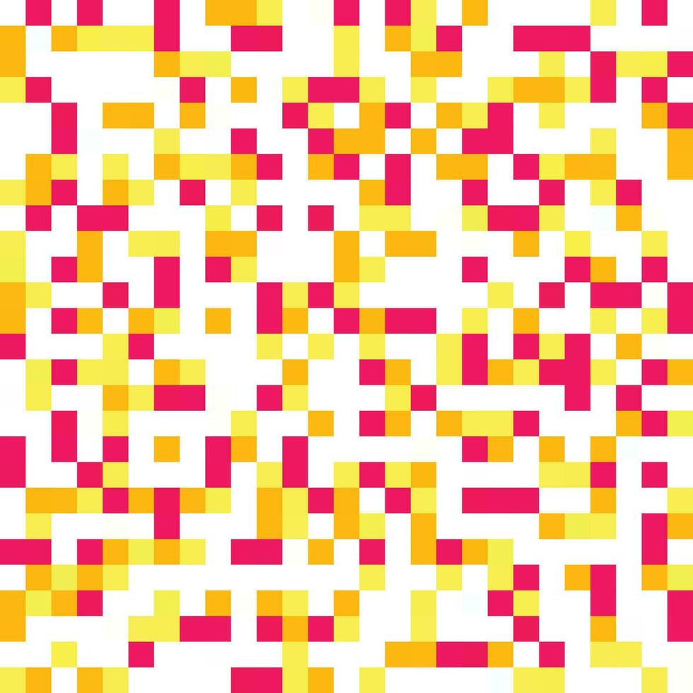 Warm Color Pixel Pattern or Background vector